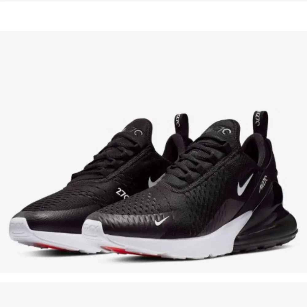 Nike Air Max 270 Black White Sneakers Women’s 7.5 Lifestyle Running Shoes - Picture 4 of 15